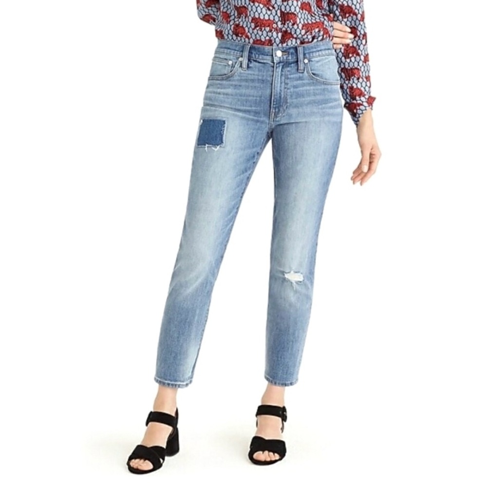 J. Crew Slim Boyfriend Patch Jeans 24P NWT